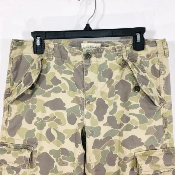 Ralph Lauren Denim & Supply Camo Cargo Pants Women’s 28 Zip Ankles 32X30 Stretch - Picture 3 of 7